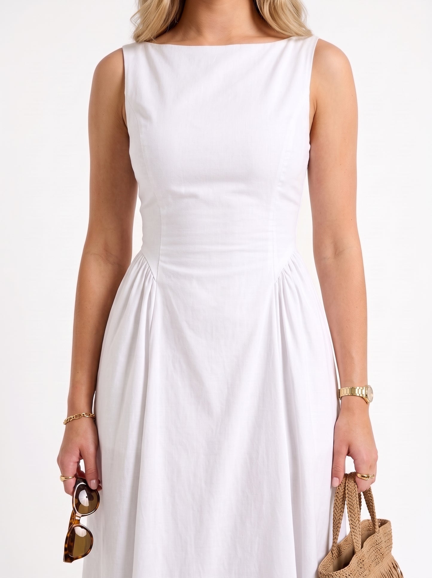 Solenne Dress (white)