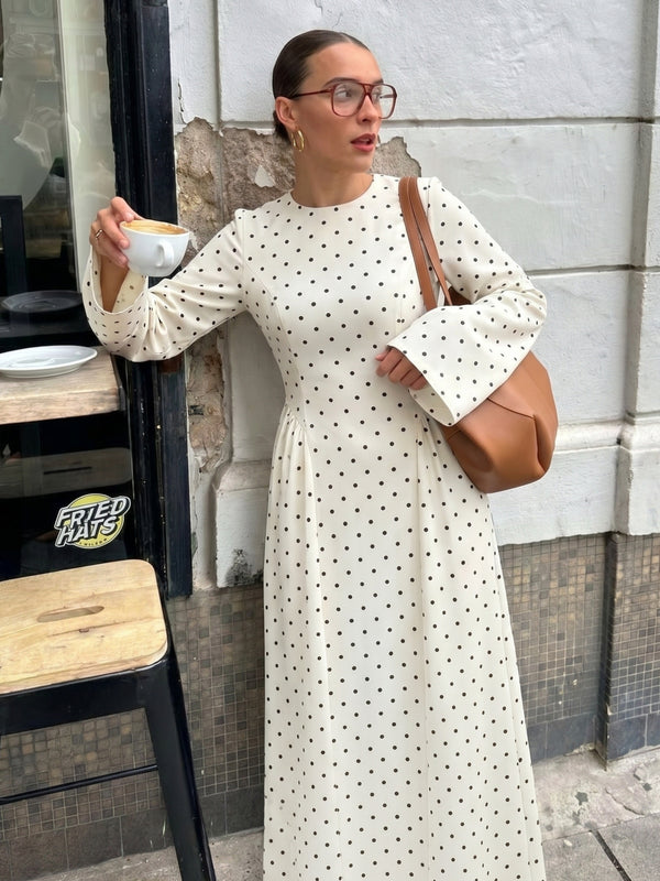 Modest Polka-dot Dress