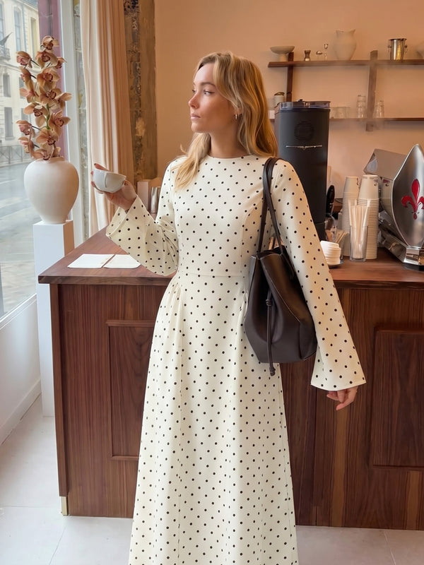 Modest Polka-dot Dress