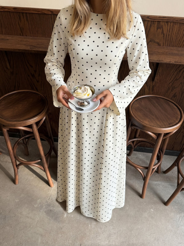 Modest Polka-dot Dress
