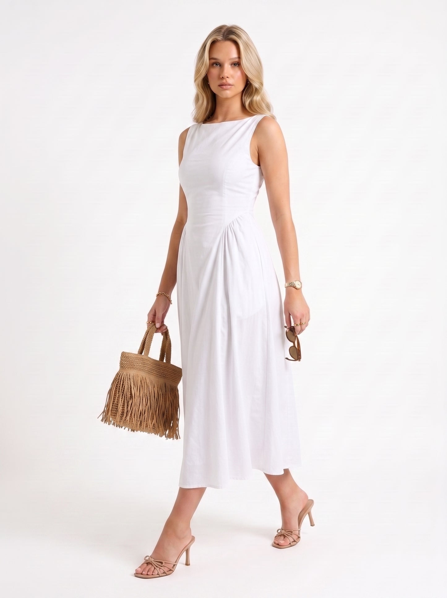 Solenne Dress (white)