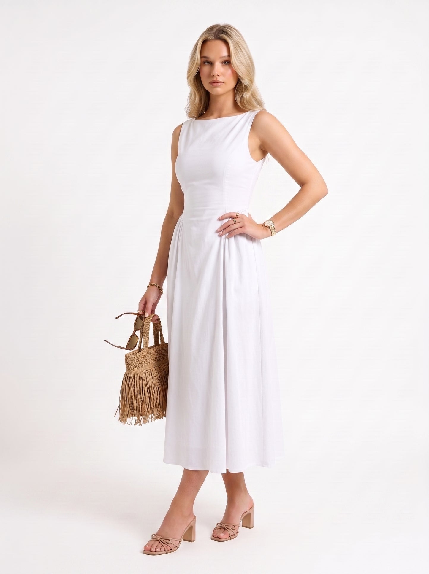 Solenne Dress (white)