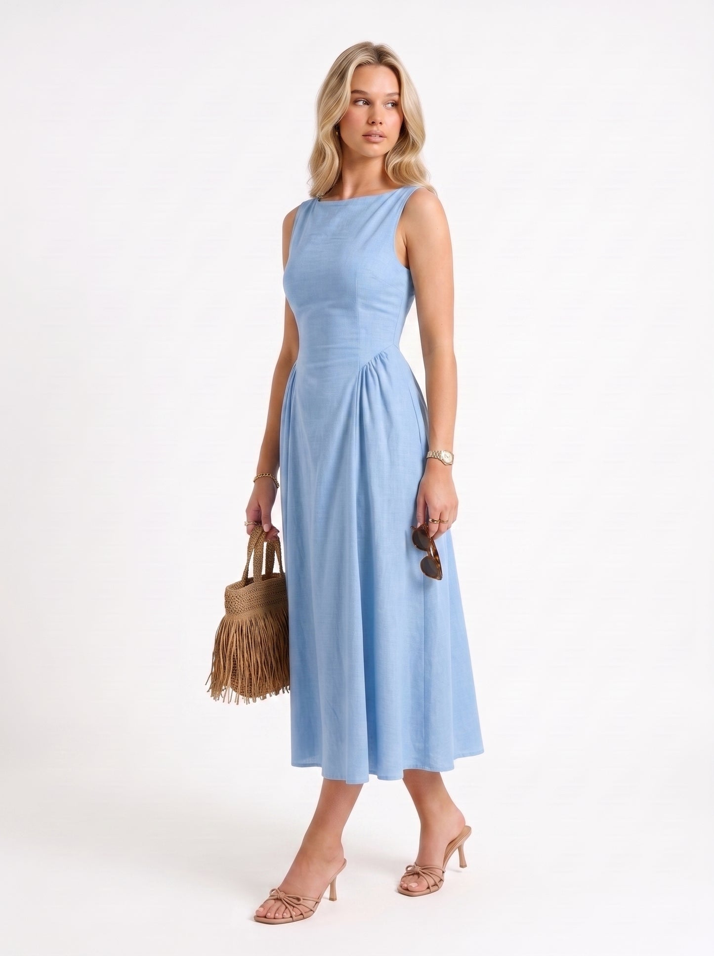 Solenne Dress (baby blue)