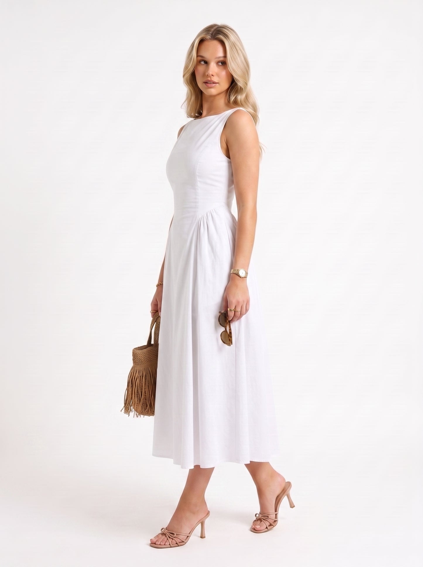 Solenne Dress (white)