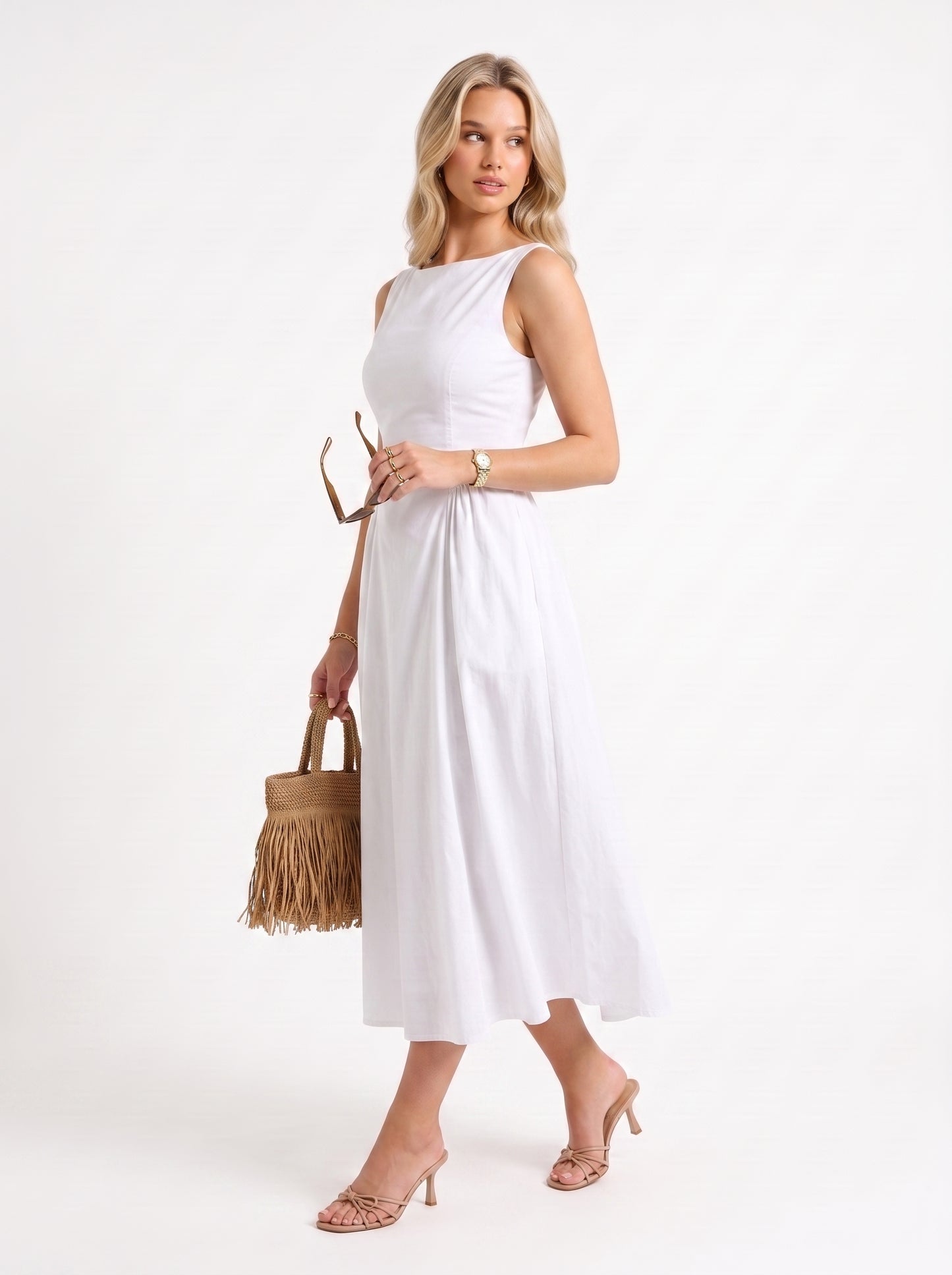Solenne Dress (white)