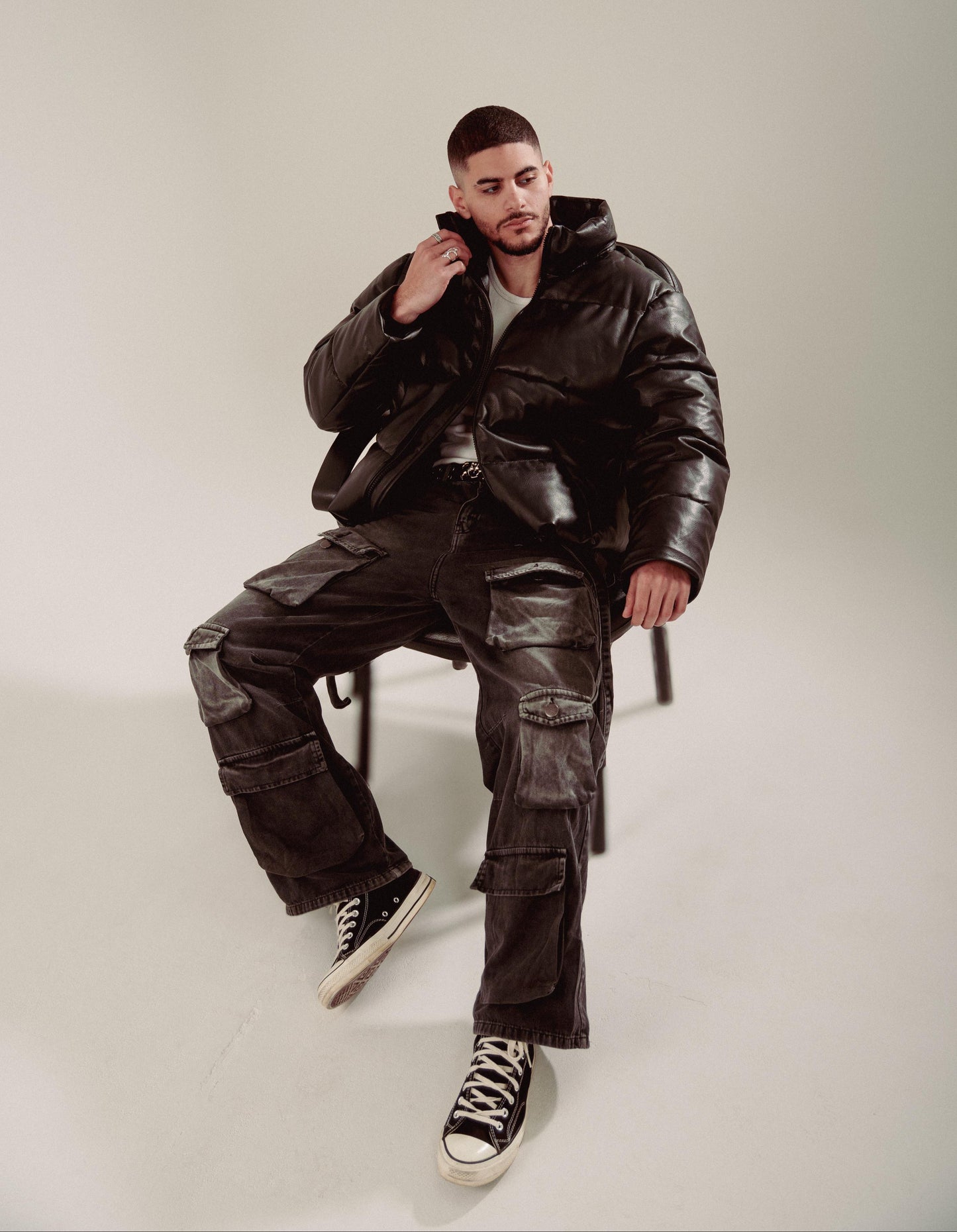 Puff Leather Jacket