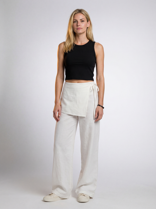 Nómade Drapéa pants (white)