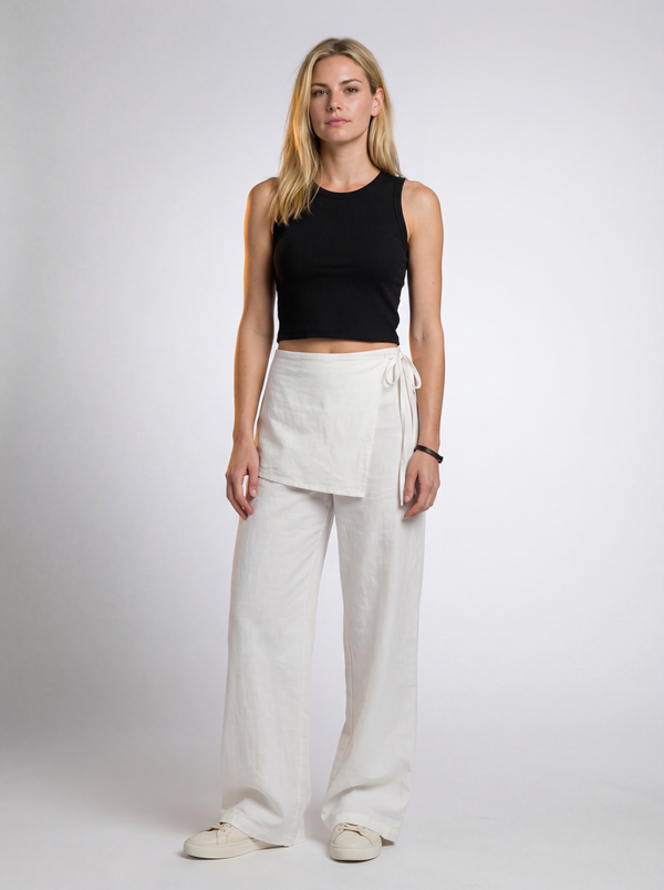 Nómade Drapéa pants (white)